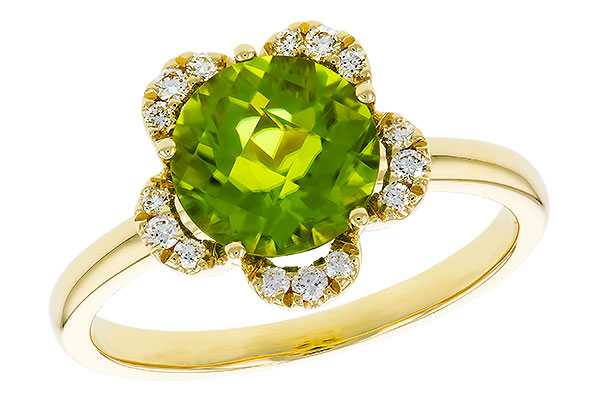 B320-17925: LDS RG 2.16 PERIDOT 2.28 TGW (8MM RD)