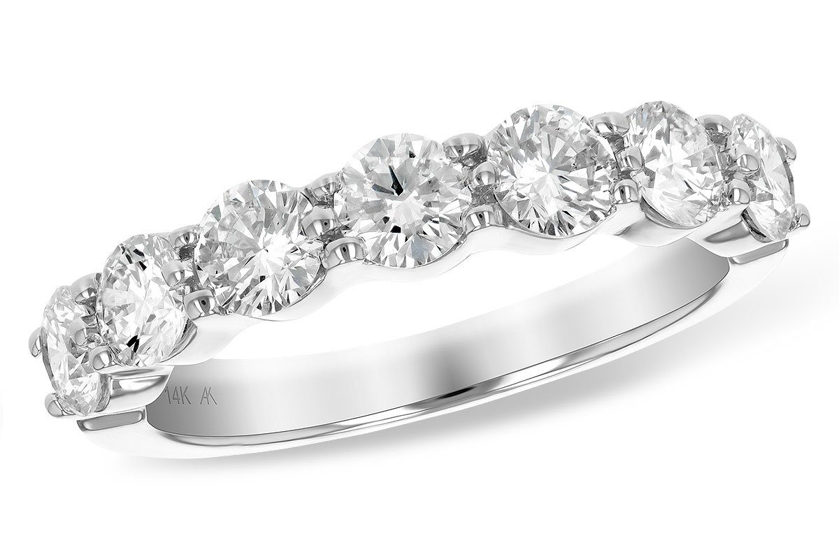 C138-33443: LDS DIA WED RG 1.50 TW (7 STONES)