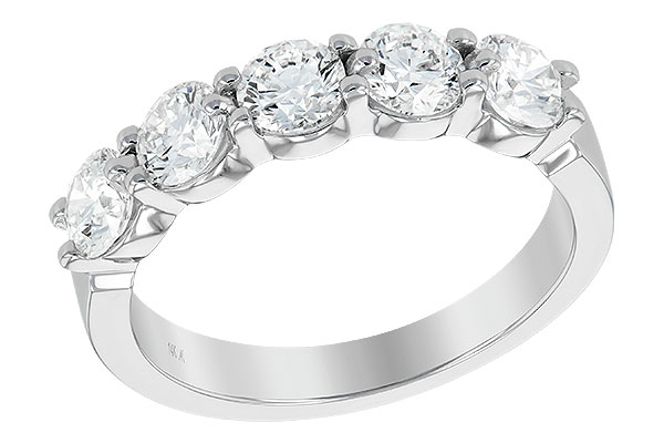 C231-07052: LDS DIA WED RG 1.50 TW (5 STONES)