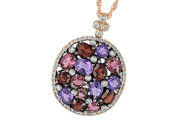 C232-87079: NECK 2.49 SEMI-PRECIOUS 2.78 TGW