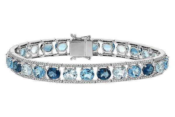 C234-66107: BRACELET 16.54 BLUE TOPAZ 17.78 TGW
