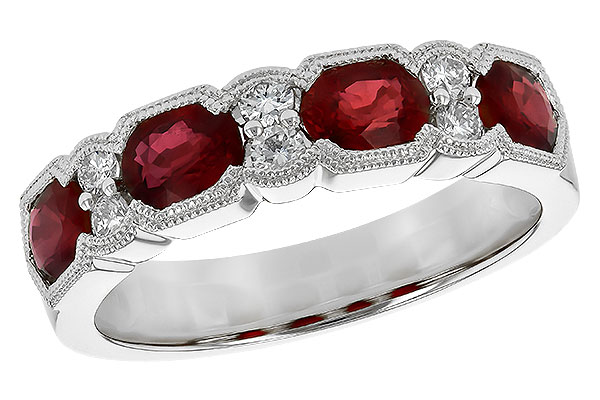 C235-57070: LDS WED RG 1.66 RUBY 1.84 TGW (5x4MM RUBY)