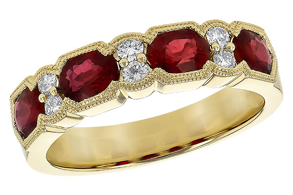 C235-57070: LDS WED RG 1.66 RUBY 1.84 TGW (5x4MM RUBY)