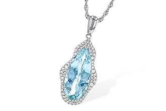 C235-60670: NECK 3.97 AQUAMARINE 4.20 TGW