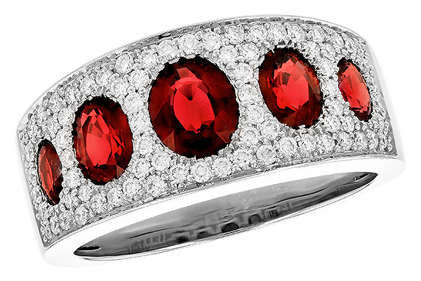 C318-31570: LDS WED RG 1.60 TW RUBY 2.00 TGW