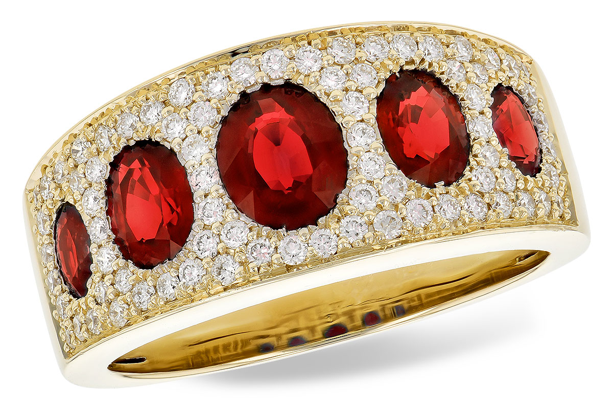 C318-31570: LDS WED RG 1.60 TW RUBY 2.00 TGW