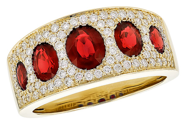 C318-31570: LDS WED RG 1.60 TW RUBY 2.00 TGW
