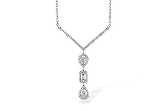 C318-31579: NECK .04 BAGUETTE .50 TW