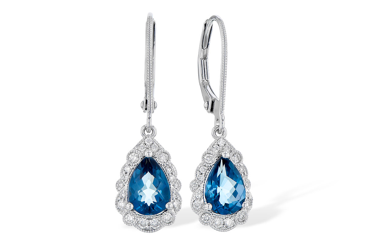 C318-35270: EARR 1.48 TW LONDON BLUE TOPAZ 1.63 TGW