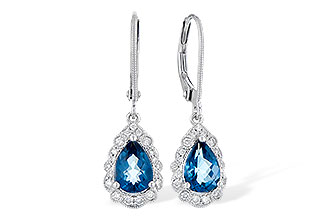 C318-35270: EARR 1.48 TW LONDON BLUE TOPAZ 1.63 TGW