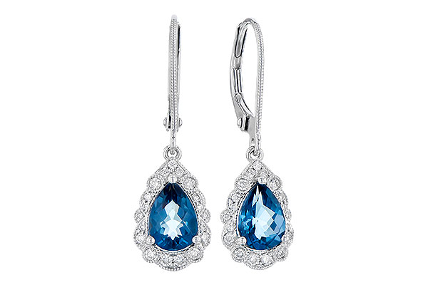 C318-35270: EARR 1.48 TW LONDON BLUE TOPAZ 1.63 TGW