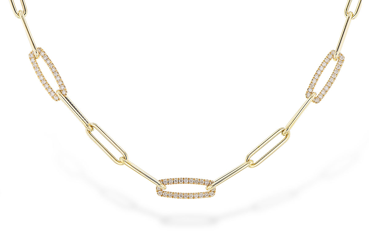 C319-18907: NECKLACE .75 TW (17 INCHES)