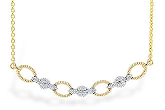 C319-21570: NECKLACE .25 TW (18")