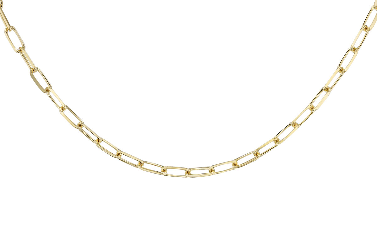 C319-24343: PAPERCLIP LG (20IN, 4.0MM, 14KT, LOBSTER CLASP)