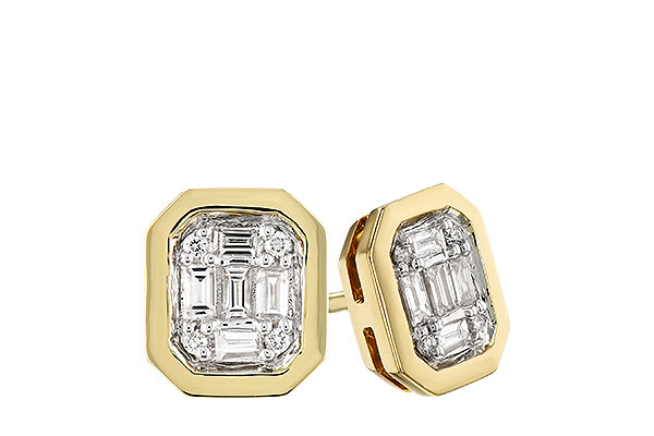 C319-26152: EARRINGS .13 BAG .16 TW