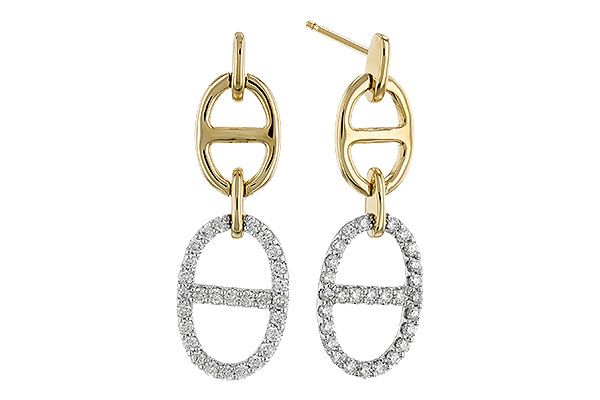 C319-27034: EARRINGS .36 TW