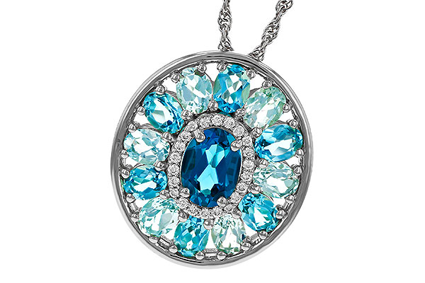 C320-16161: NECK 3.02 TW BLUE TOPAZ 3.10 TGW (7x5MM LBT CTR)