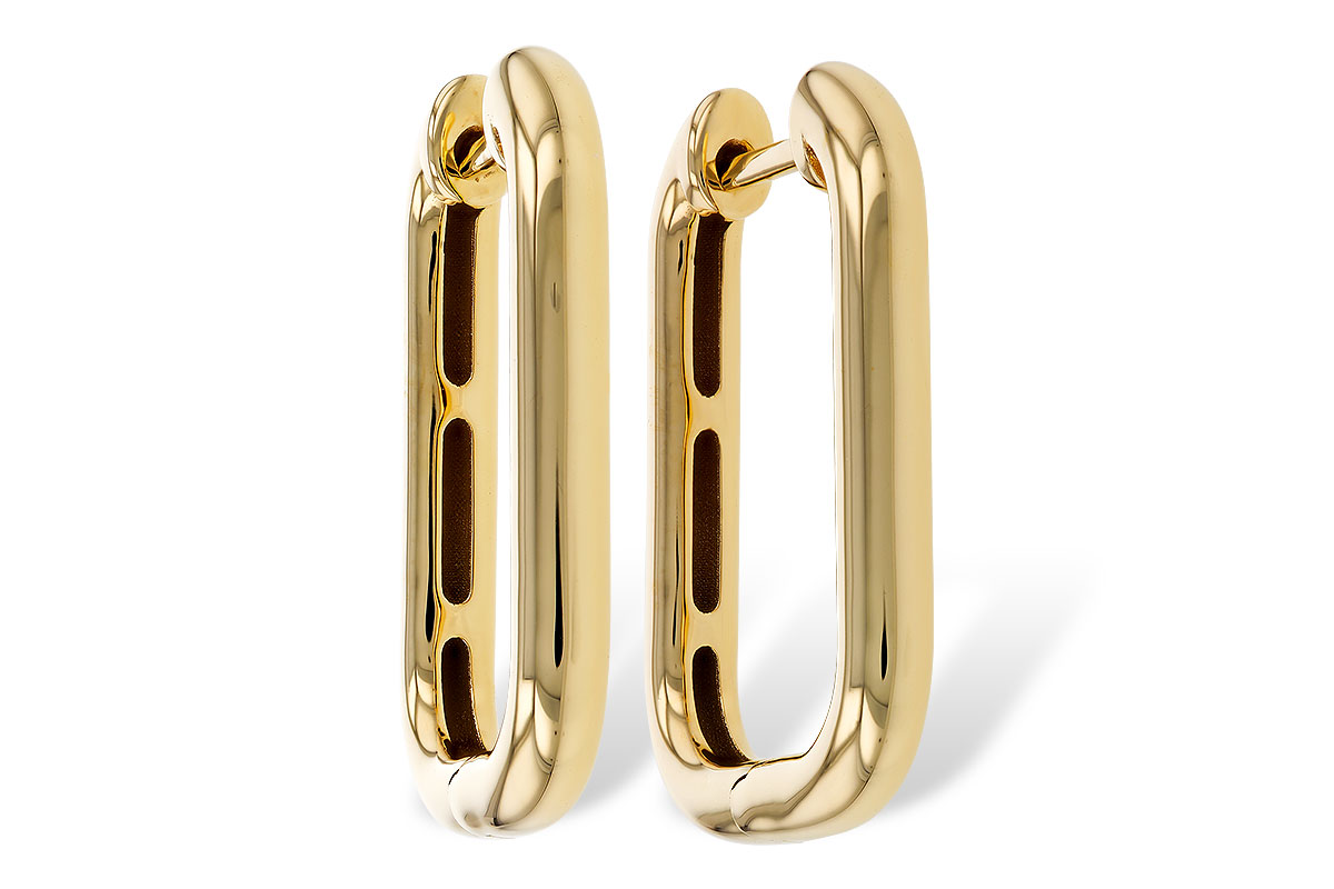 C320-16179: GOLD EARRINGS (23MM)