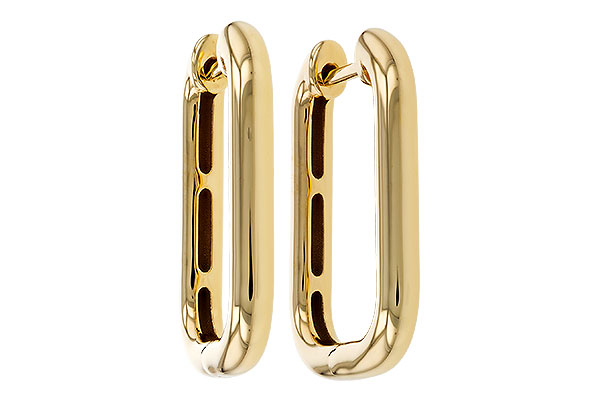 C320-16179: GOLD EARRINGS (23MM)