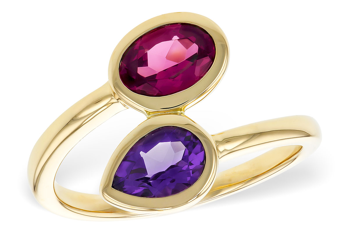 C320-17925: LDS RG 1.48 TW SEMI-PRECIOUS (AMY,RHODOLITE)