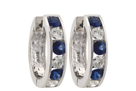 D046-48825: EARRINGS 1.22 SAPH 2.06 TGW