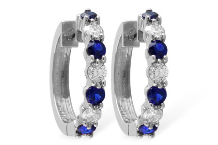 D046-48843: EARRINGS 1.30 SAPH 2.08 TGW