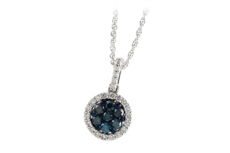 D232-87016: NECK .32 BLUE DIAS .54 TW