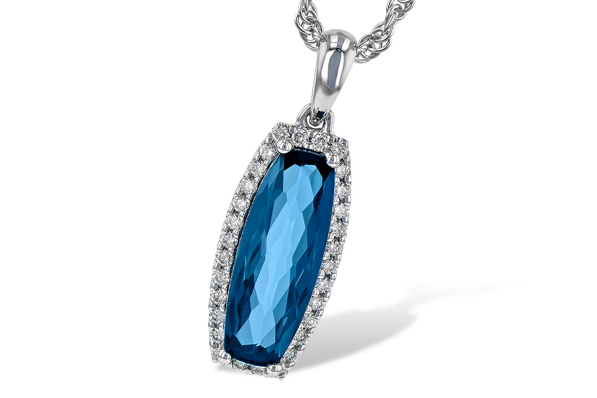 D235-62461: NECK 1.58 LONDON BLUE TOPAZ 1.70 TGW