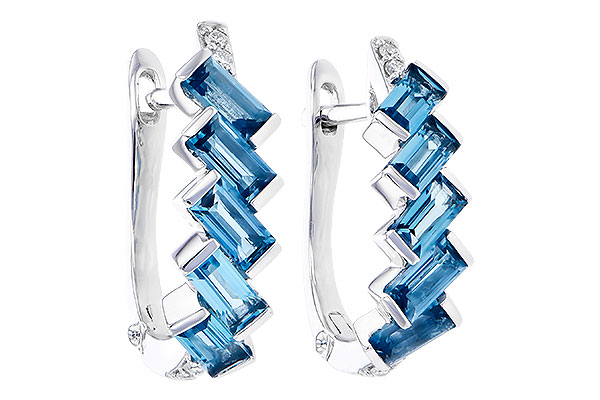 D318-35243: EARR 1.45 LONDON BLUE TOPAZ 1.50 TGW