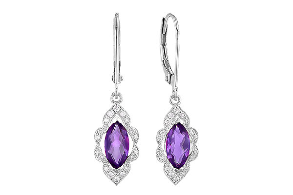 D318-36097: EARR .92 TW AMETHYST 1.07 TGW