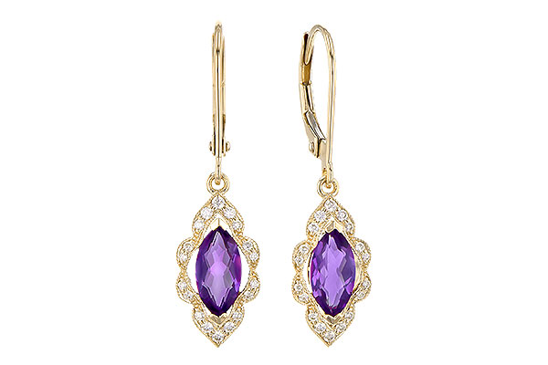 D318-36097: EARR .92 TW AMETHYST 1.07 TGW