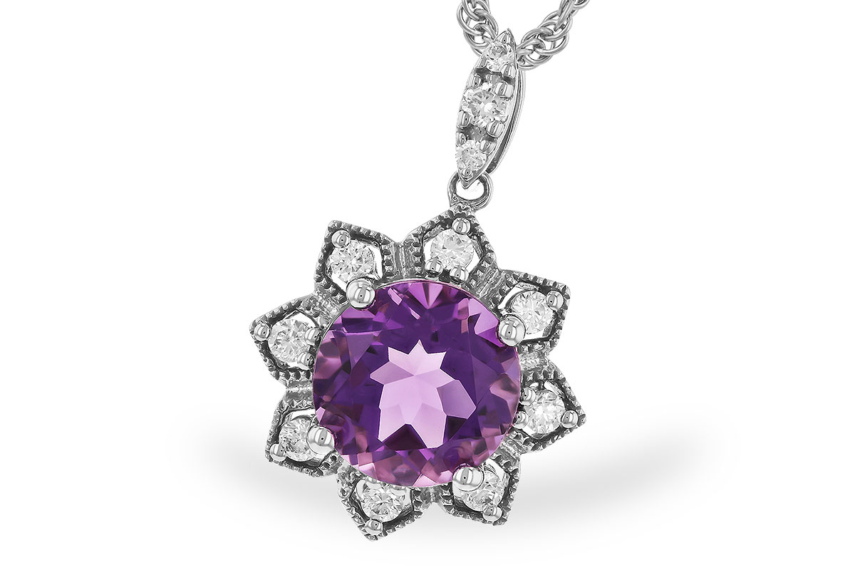 D319-23452: NECK 1.70 AMETHYST 1.87 TGW (8MM RD)