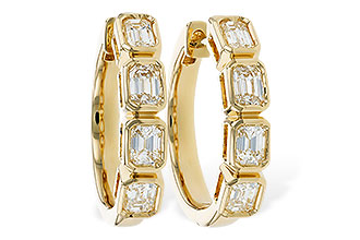 D319-24279: EARRINGS 1.10 TW EMERALD CUTS