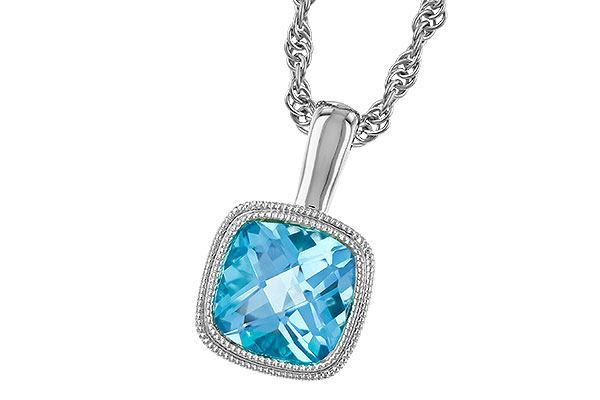 D319-24361: NECKLACE 1.10 CT BLUE TOPAZ