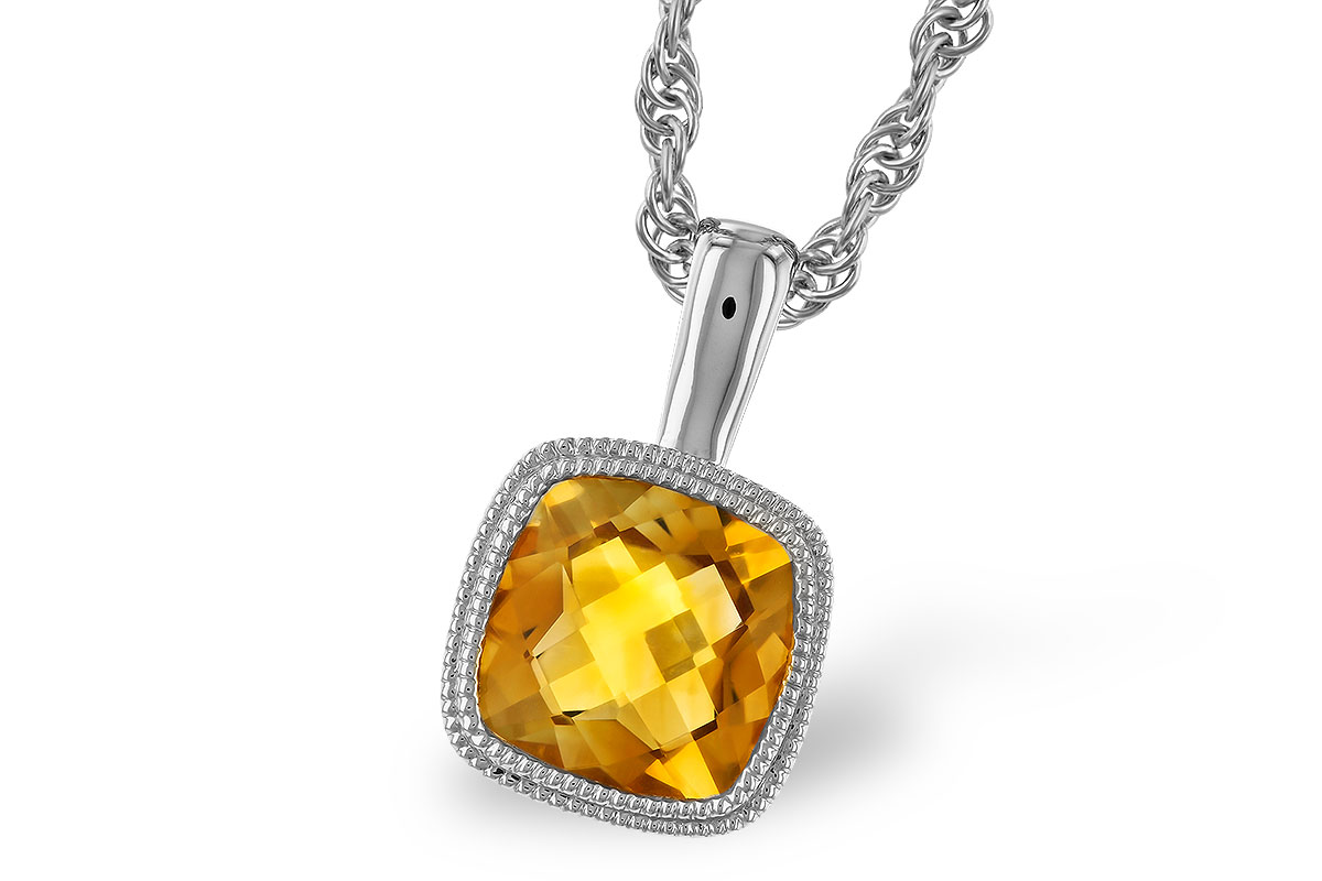 D319-25188: NECKLACE .75 CT CITRINE