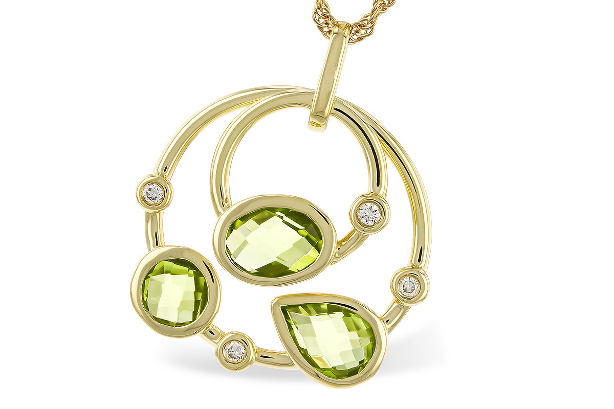 D320-09743: NECKLACE 2.20 PERIDOT 2.26 TGW