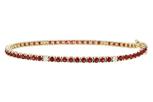 D320-10725: BRACELET 3.04 RUBY 3.29 TGW (7")