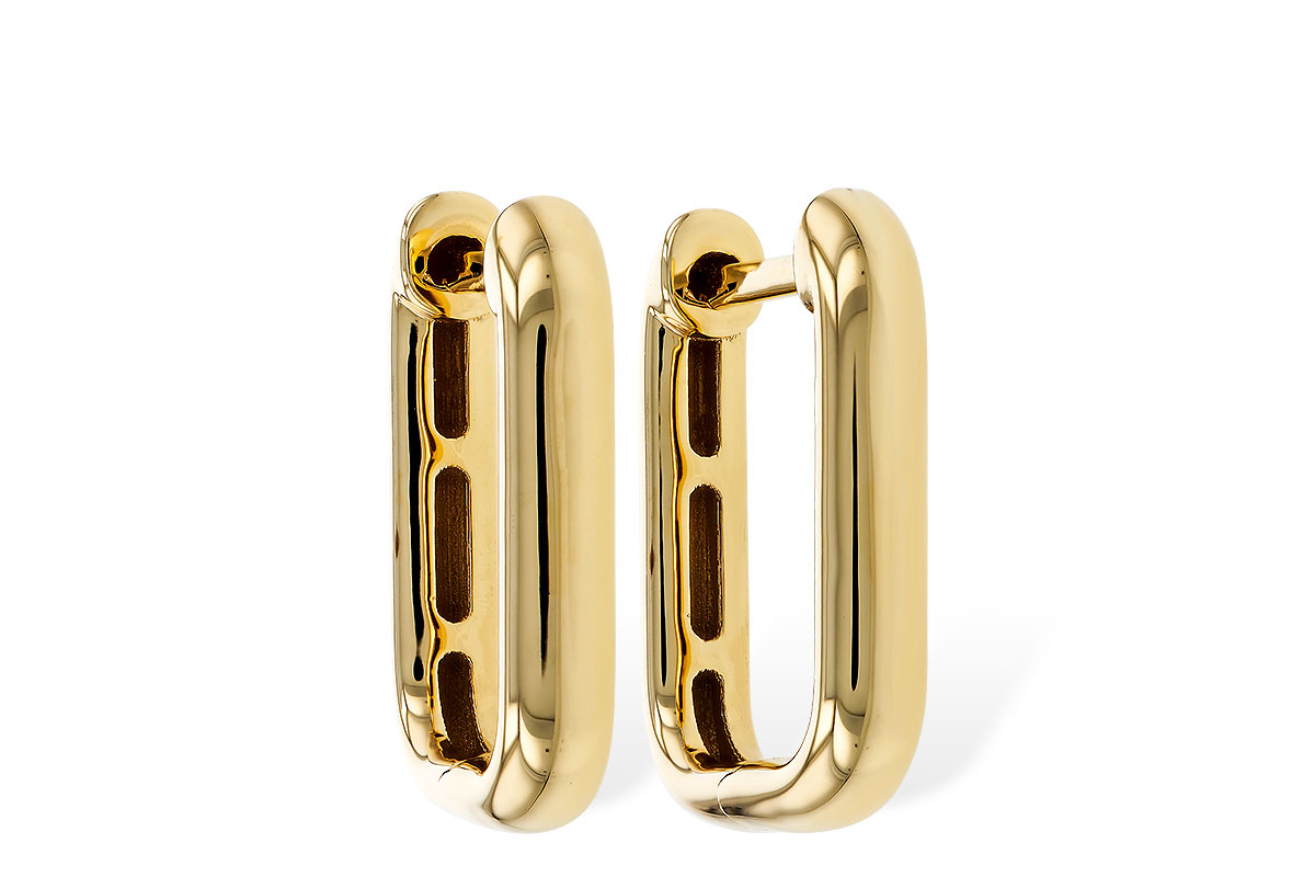 D320-16179: GOLD EARRINGS (15MM)