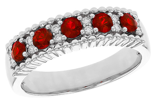 D320-17979: LDS WED RG .60 TW RUBY .72 TGW