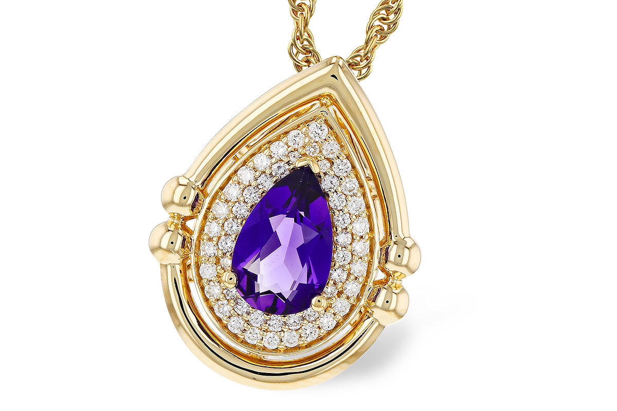 D321-00688: NECKLACE .70 AMETHYST .86 TGW (8x5MM AMY)