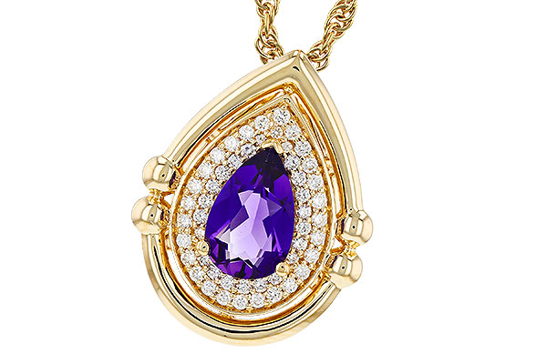 D321-00688: NECKLACE .70 AMETHYST .86 TGW (8x5MM AMY)