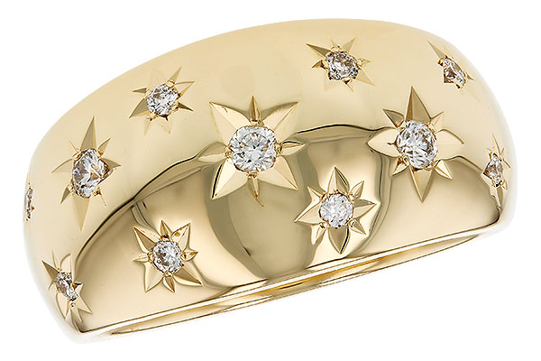 D321-00697: LDS DIA WEDDING RING .18 TW