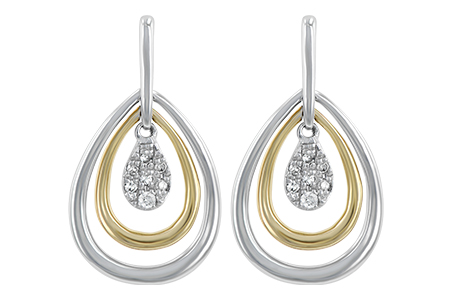 E229-22543: EARRINGS .06 TW