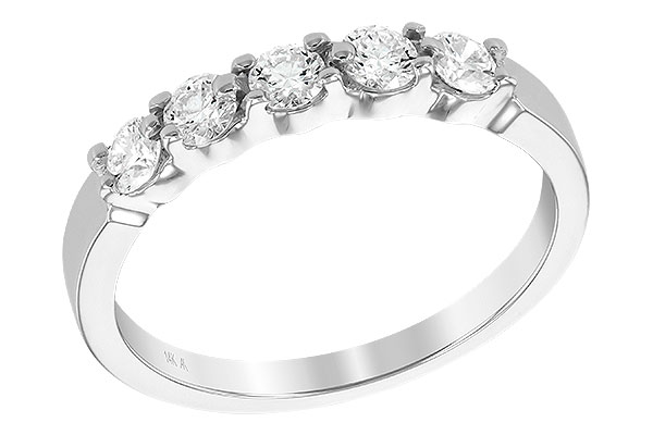 E231-04297: LDS DIA WED RG .50 TW (5 STONES)