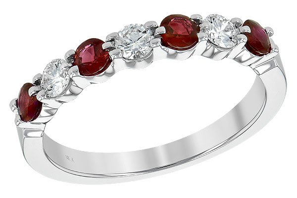 E234-70688: LDS WED RG .48 RUBY .78 TGW