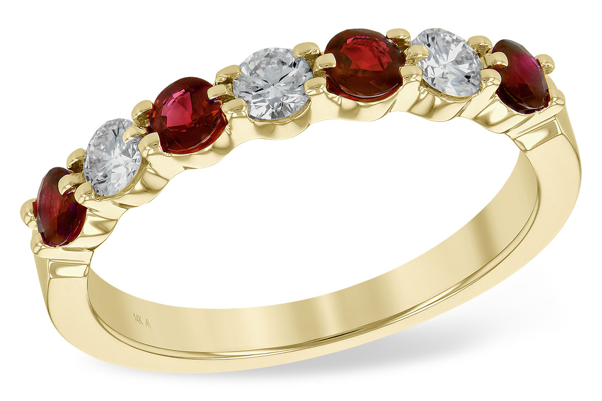 E234-70688: LDS WED RG .48 RUBY .78 TGW