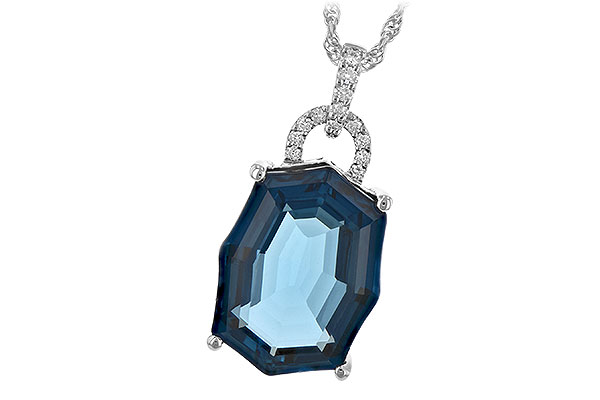E234-72543: NECK 11.75 LONDON BLUE TOPAZ 11.85 TGW
