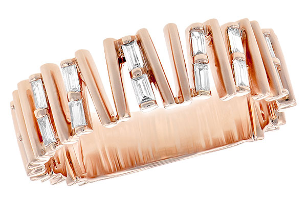 E235-59743: LDS DIA WED RG .24 TW BAGUETTES