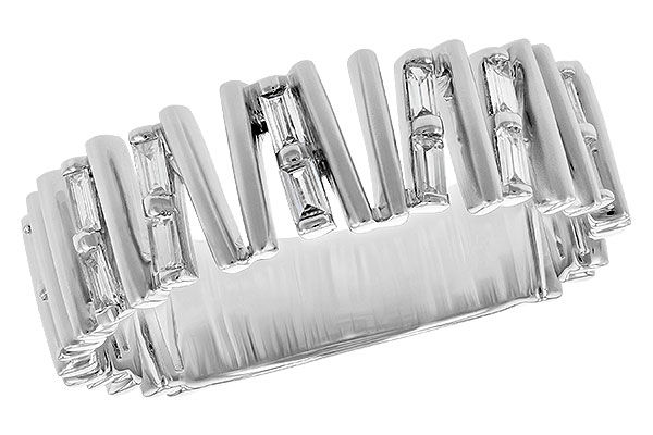 E235-59743: LDS DIA WED RG .24 TW BAGUETTES