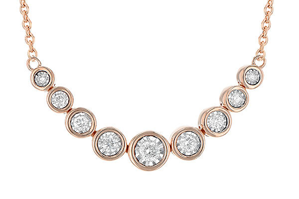 E235-59752: NECKLACE .25 TW (18")